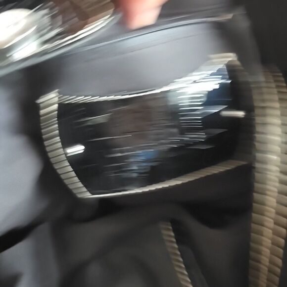 LIZ CLAIBORNE Embossed Faux Crocodile Black Purse Tote Shoulder Bag 14x10x5 EUC - Picture 10 of 15